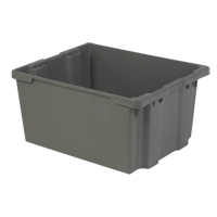 Contenants Stack-N-Nest Polylewton, 15,1" x 30,1" x 24", Gris Distribution Jean Lapalme