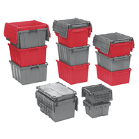 Flipak&reg; Polyethylene Plastic (PE) Distribution Containers, 19.7" x 11.8" x 7.3", Blue Distribution Jean Lapalme