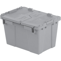 Flipak&reg; Polyethylene Plastic (PE) Distribution Containers, 15.2" x 10.9" x 9.7", Grey Distribution Jean Lapalme