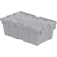 Contenants de distribution Flipak en plastique poly&eacute;thyl&egrave;ne (PE), 19,7" x 11,8" x 7,3", Gris Distribution Jean Lapalme