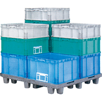 StakPak Plus 4845 System Containers, 15" W x 24" D x 14.5" H, Royal Blue Distribution Jean Lapalme