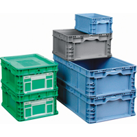 StakPak Plus 4845 System Containers, 15" W x 12" D x 7.5" H, Grey Distribution Jean Lapalme