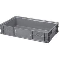 StakPak Plus 4845 System Containers, 15" W x 24" D x 5" H, Grey Distribution Jean Lapalme