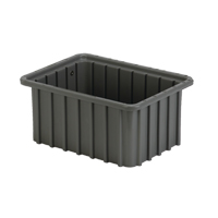 Divider Box, Polyethylene, 9.8" W x 7.3" D x 5" H, Grey Distribution Jean Lapalme