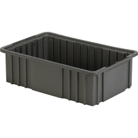 Divider Box, Polyethylene, 16.5" W x 10.9" D x 5" H, Grey Distribution Jean Lapalme