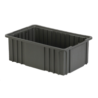 Divider Box, Polyethylene, 15.5" W x 9.9" D x 6" H, Grey Distribution Jean Lapalme