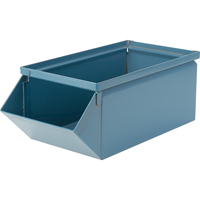 Steel Bin, 100 lbs. Cap., 4-1/2" W x 8" D x 4-1/2" H, Blue Distribution Jean Lapalme