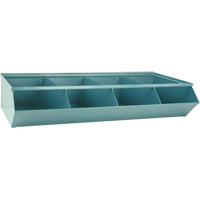 Sectional Bin Units, 100 lbs. Cap., 37" W x 18-3/4" D x 7-1/2" H, Blue Distribution Jean Lapalme