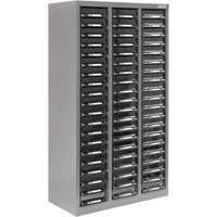 Casiers pour pi&egrave;ces KPC-300, Acier galvanis&eacute;, 60 tiroirs, 21-3/10" x 10-2/5" x 36-9/10", Gris Distribution Jean Lapalme