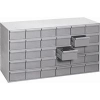 Casiers &agrave; tiroirs industriels, 30 tiroirs, 33-3/4" la x 17-1/4" p x 21-1/8" h, Gris Distribution Jean Lapalme