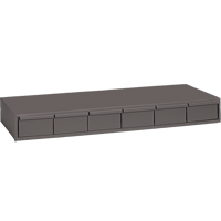 Casiers &agrave; tiroirs industriels, 6 tiroirs, 33-3/4" la x 11-5/8" p x 4" h, Gris Distribution Jean Lapalme