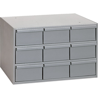 Industrial Drawer Cabinets, 9 Drawers, 17-1/4" W x 11-5/8" D x 10-7/8" H, Grey Distribution Jean Lapalme