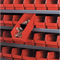 Shelf Bins, 8-3/8" W x 4" H x 11-5/8" D, Blue, 30 lbs. Capacity Distribution Jean Lapalme