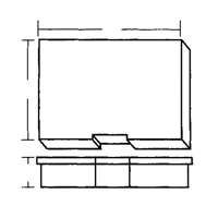 Boîte &agrave; compartiments, Plastique, 15-1/2" la x 11-3/4" p, 2-1/2" h, Gris Distribution Jean Lapalme