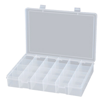 Boîtes &agrave; compartiments compactes en polypropyl&egrave;ne, 13-1/8" la x 9" p x 2-5/16" h, 24 compartiments Distribution Jean Lapalme
