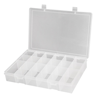 Boîtes &agrave; compartiments compactes en polypropyl&egrave;ne, 11" la x 6-3/4" p x 1-3/4" h, 18 compartiments Distribution Jean Lapalme