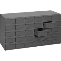 Casiers &agrave; tiroirs industriels, 30 tiroirs, 33-3/4" la x 11-5/8" p x 17-3/4" h, Gris Distribution Jean Lapalme