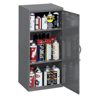 Utility Cabinet, Steel, 2 Shelves, 30" H x 13-3/4" W x 12-3/4" D, Grey Distribution Jean Lapalme