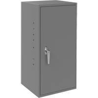 Utility Cabinet, Steel, 2 Shelves, 30" H x 13-3/4" W x 12-3/4" D, Grey Distribution Jean Lapalme