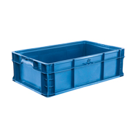 StakPak Plus 4845 System Containers, 15" W x 24" D x 7.5" H, Royal Blue Distribution Jean Lapalme
