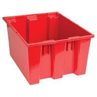 Stack & Nest Totes, 10" x 19.5" x 15.5", Red Distribution Jean Lapalme
