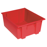 Stack & Nest Totes, 8" x 19.5" x 13.5", Red Distribution Jean Lapalme