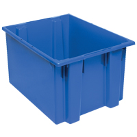 Stack & Nest Totes, 13" x 23.5" x 19.5", Blue Distribution Jean Lapalme