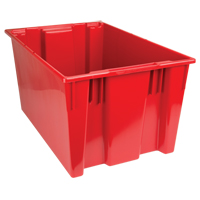 Stack & Nest Totes, 15" x 29.5" x 19.5", Red Distribution Jean Lapalme