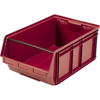 Contenants g&eacute;ants empilables, 18,375" la x 29" p x 11,875" h, Rouge Distribution Jean Lapalme