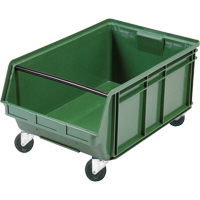 Bac g&eacute;ant empilable et mobile, 11-7/8" ha x 18-3/8" la x 29" p, Capacit&eacute; de 150 lb, Vert Distribution Jean Lapalme