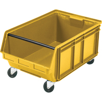 Bac g&eacute;ant empilable et mobile, 11-7/8" ha x 18-3/8" la x 29" p, Capacit&eacute; de 150 lb, Jaune Distribution Jean Lapalme