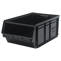 Bac MAGNUM en mat&eacute;riau recycl&eacute;, 11-7/8" ha x 18-3/8" la x 29" p, Capacit&eacute; de 150 lb, Noir Distribution Jean Lapalme