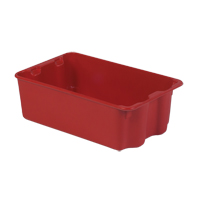 Contenants Stack-N-Nest Polylewton, 7,9" x 24" x 14,1", Rouge Distribution Jean Lapalme