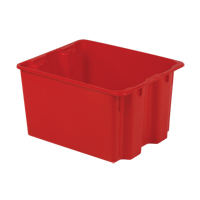 Contenants Stack-N-Nest Polylewton, 12" x 21" x 17", Rouge Distribution Jean Lapalme