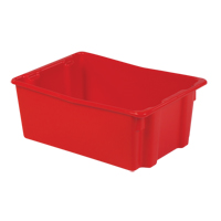 Contenants Stack-N-Nest Polylewton, 10,5" x 26,1" x 18,7", Rouge Distribution Jean Lapalme