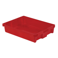 Contenants Stack-N-Nest Polylewton, 6,1" x 29,6" x 22,4", Rouge Distribution Jean Lapalme