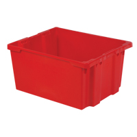 Contenants Stack-N-Nest Polylewton, 15,1" x 30,1" x 24", Rouge Distribution Jean Lapalme