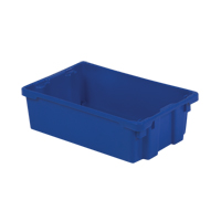 Contenants Stack-N-Nest Polylewton, 6,2" x 20,1" x 13", Bleu Distribution Jean Lapalme