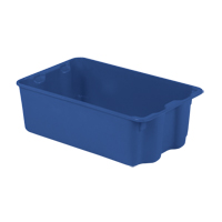 Contenants Stack-N-Nest Polylewton, 7,9" x 24" x 14,1", Bleu Distribution Jean Lapalme