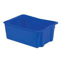 Contenants Stack-N-Nest Polylewton, 10,5" x 26,1" x 18,7", Bleu Distribution Jean Lapalme