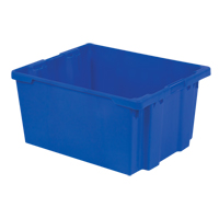 Contenants Stack-N-Nest Polylewton, 15,1" x 30,1" x 24", Bleu Distribution Jean Lapalme