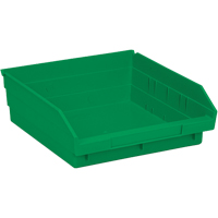 Bacs pour tablette, 11-1/8" la x 4" H x 11-5/8" p, Vert, Capacit&eacute; 30 lb Distribution Jean Lapalme