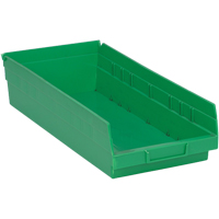 Bacs pour tablette, 8-1/8" la x 4" H x 17-7/8" p, Vert, Capacit&eacute; 40 lb Distribution Jean Lapalme