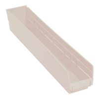 Bac pour &eacute;tag&egrave;re &eacute;conomique, 4-1/8" la, 4" h x 23-5/8" p, Ivoire Distribution Jean Lapalme