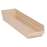 Bac pour &eacute;tag&egrave;re &eacute;conomique, 6-5/8" la, 4" h x 23-5/8" p, Ivoire Distribution Jean Lapalme