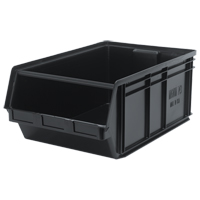 Bac MAGNUM, 11-7/8" ha x 18-3/8" la x 29" p, Capacit&eacute; de 150 lb, Noir Distribution Jean Lapalme