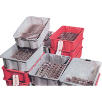 Contenants Stack-N-Nest de Plexton, 20,1" la x 42,5" p x 14,1" h, Gris Distribution Jean Lapalme