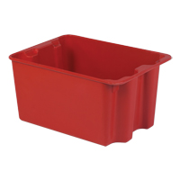 Contenants Stack-N-Nest de Plexton, 19,9" la x 27,5" p x 14" h, Rouge Distribution Jean Lapalme
