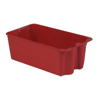 Contenants Stack-N-Nest de Plexton, 16,9" la x 30,6" p x 11,1" h, Rouge Distribution Jean Lapalme