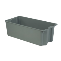 Contenants Stack-N-Nest de Plexton, 20,1" la x 42,5" p x 14,1" h, Gris Distribution Jean Lapalme